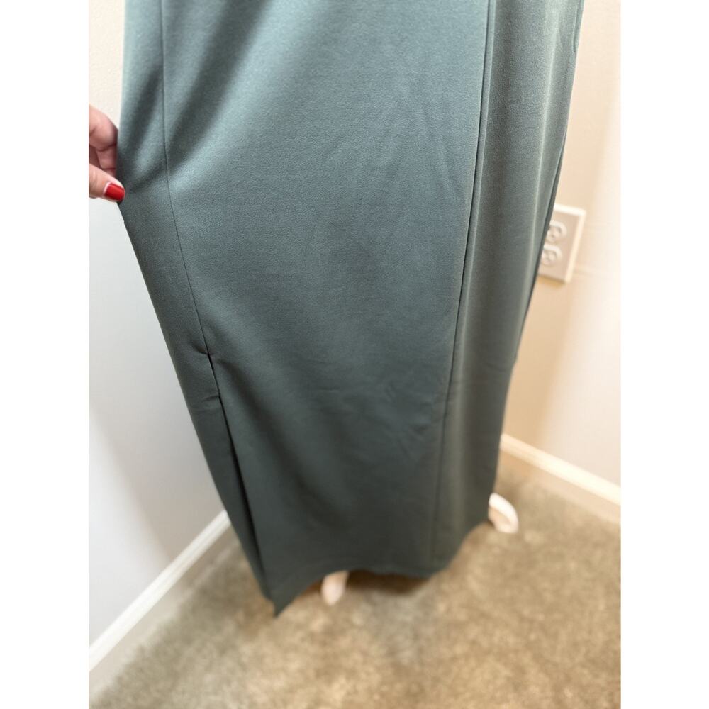 NWT SHOW ME YOUR MUMU Size XXL Eden Midi Dress Sleeveless Green Stretch Wedding - Picture 11 of 13